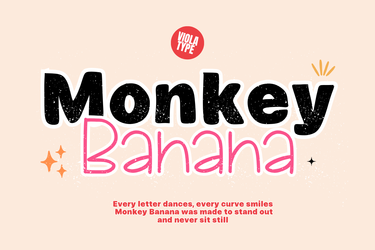 Monkey Banana - Font Duo